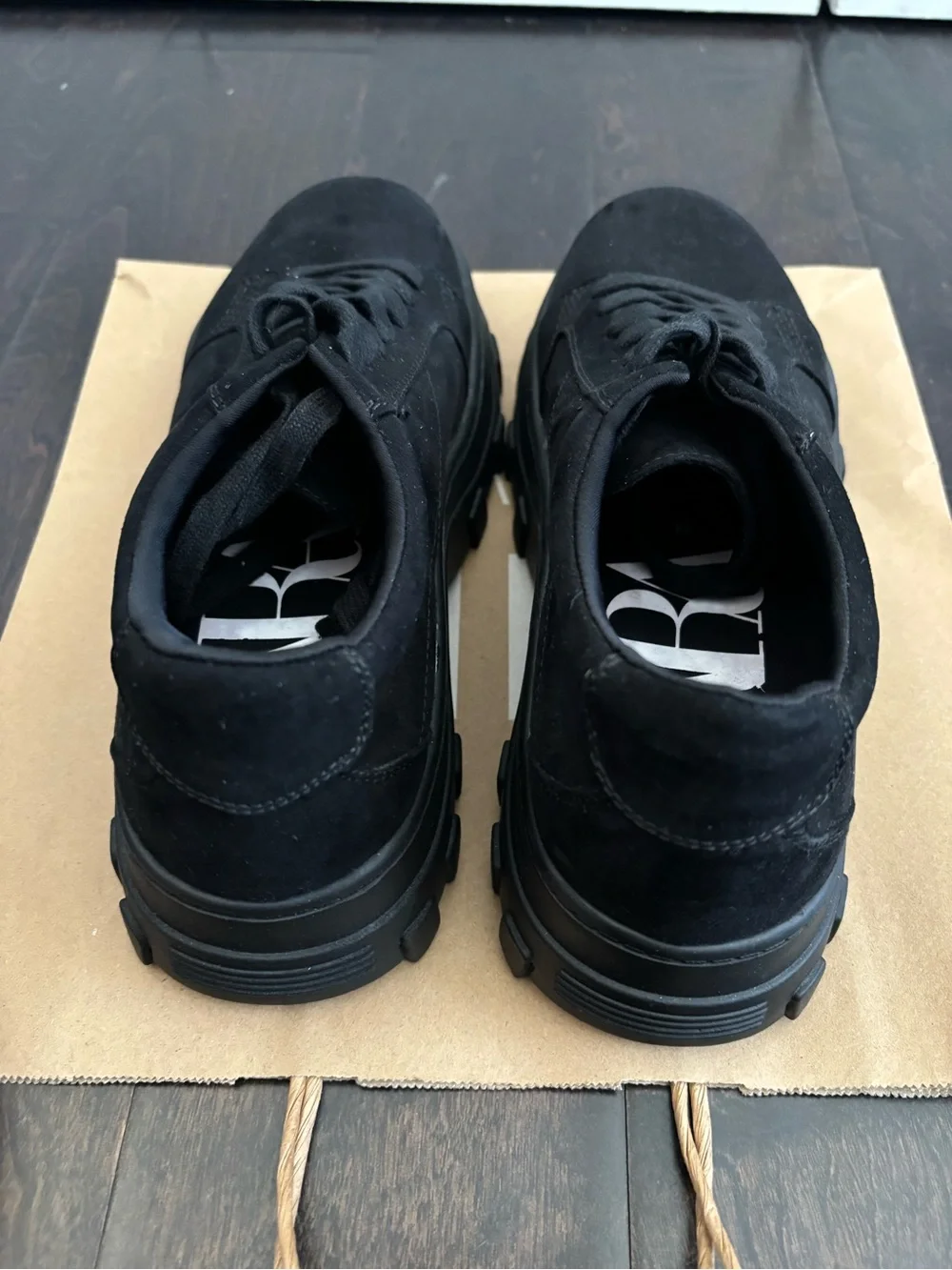 Zara Black Women's Low-Top Suede Sneakers